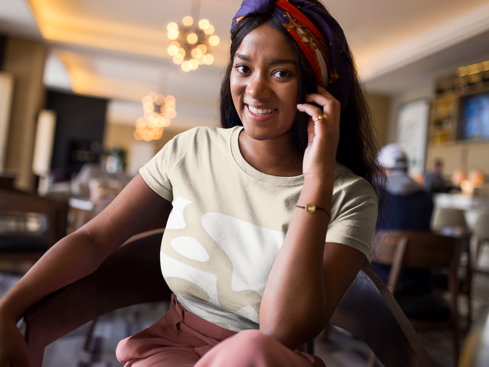 smiling woman with great skin